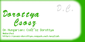 dorottya csosz business card